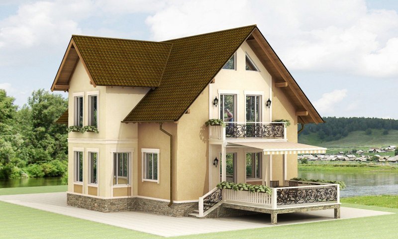 House with attic and terrace 120kv