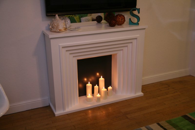 Gypsum decorative fireplace