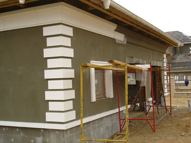 Front facade finish