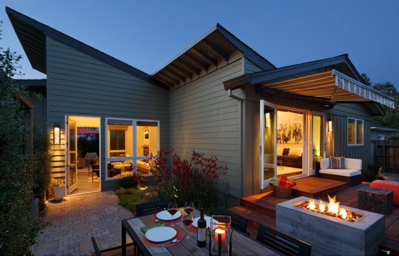 Patio in a country house