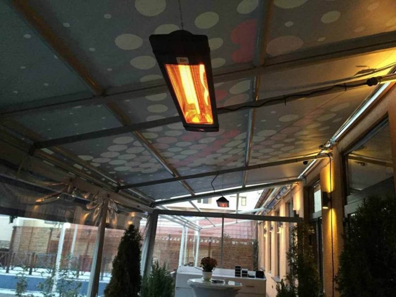 Infrared heater for terrace