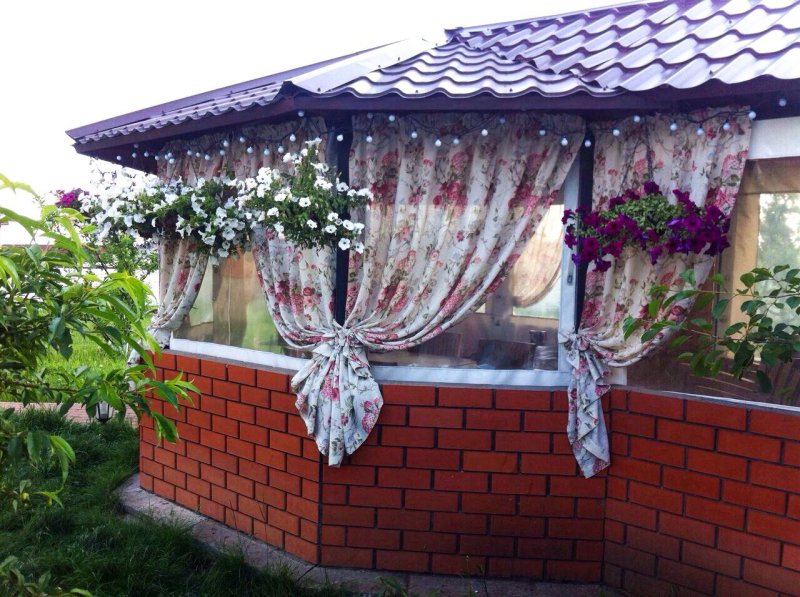 Curtains for the gazebo