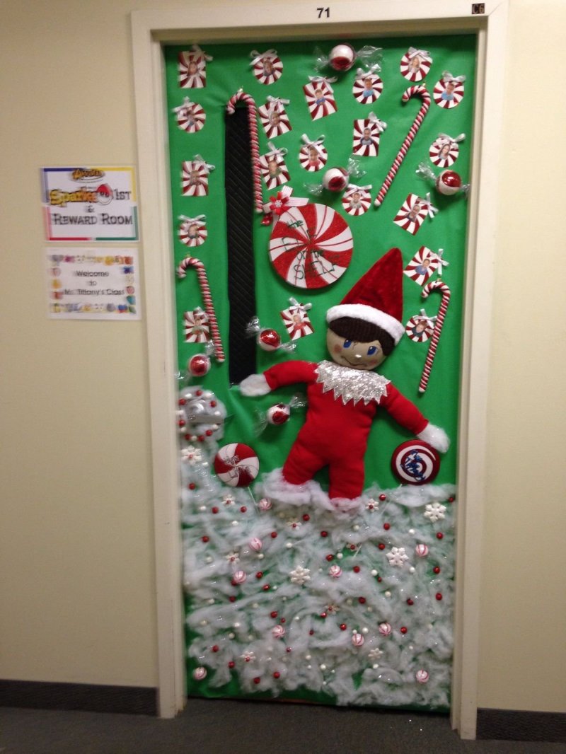 Door decoration for the new year