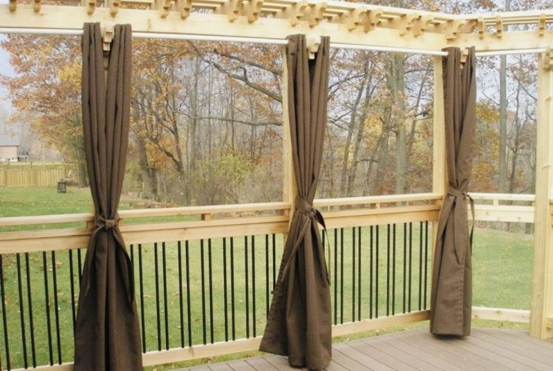 Curtains for gazebo and verandas