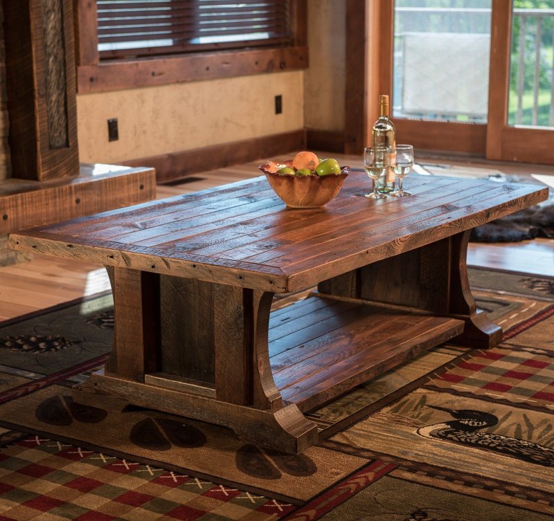 Massive table made of wood