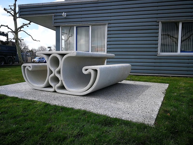 Concrete bench