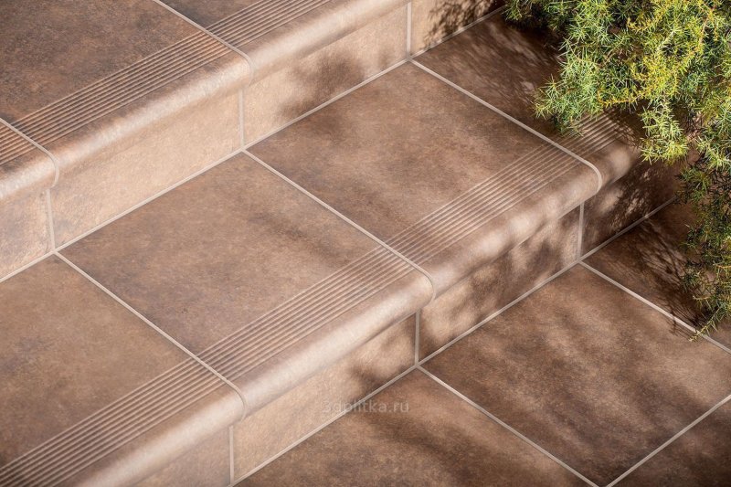 Clinker tiles for steps