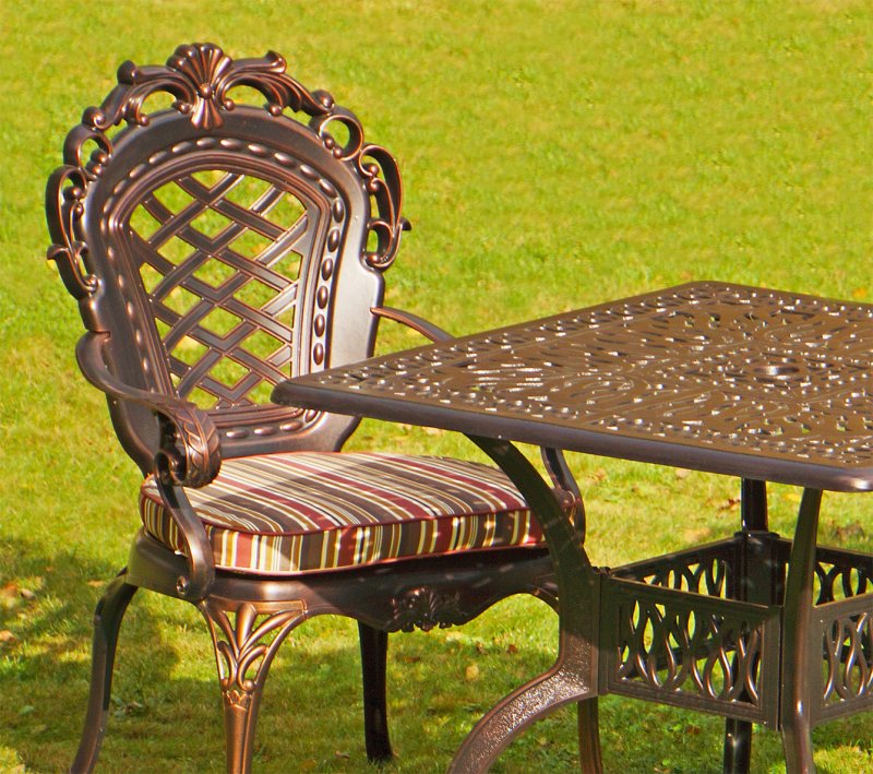 Cast iron furniture for the garden