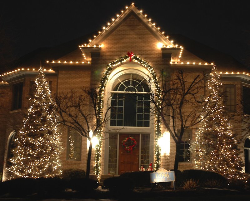 The backlight of the country house