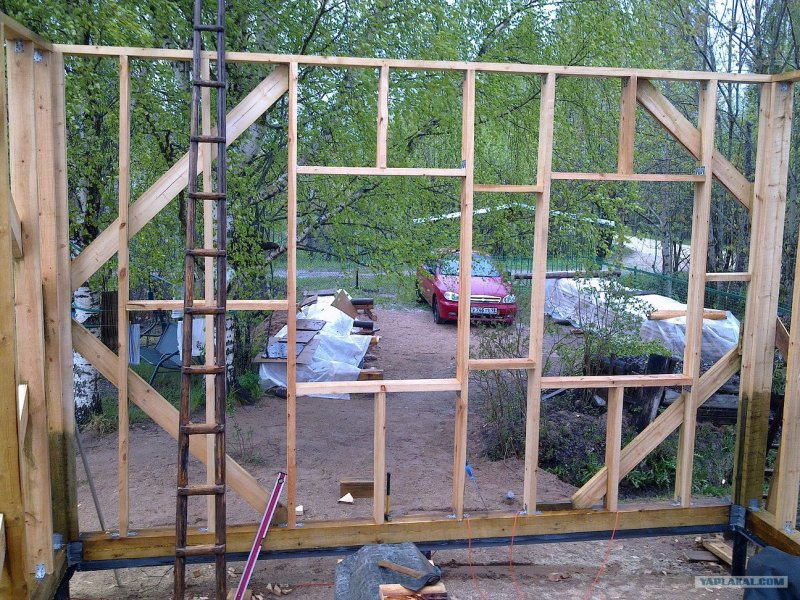 An extension to the house frame