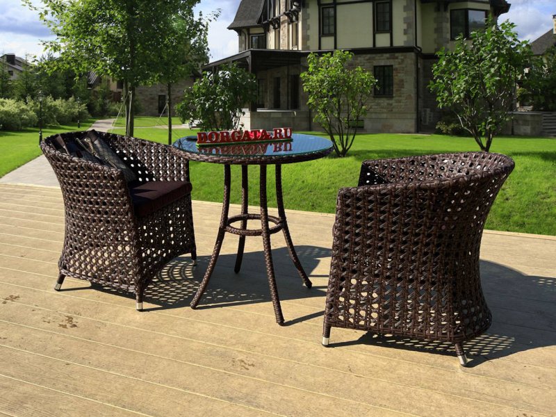 Borgata furniture from artificial rattan