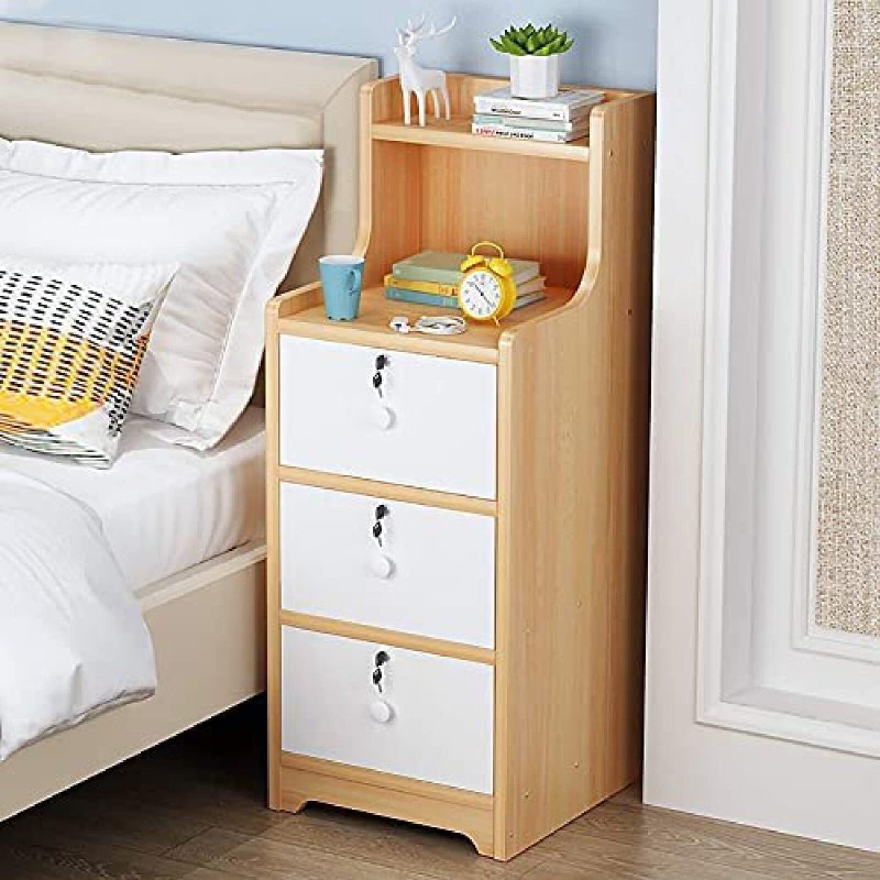 Narrow bedside table