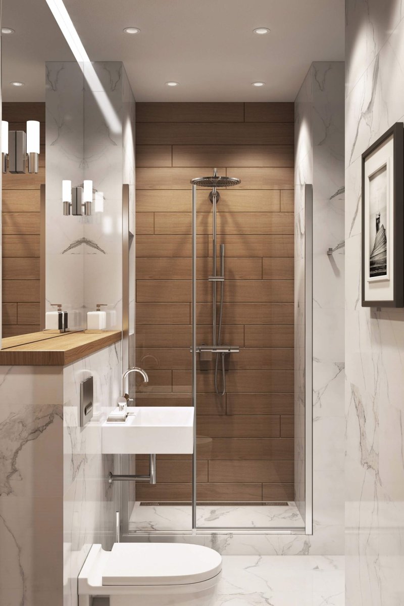 Bathroom design with shower