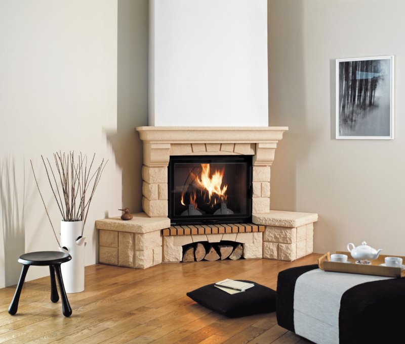 Supra fireplace cladding