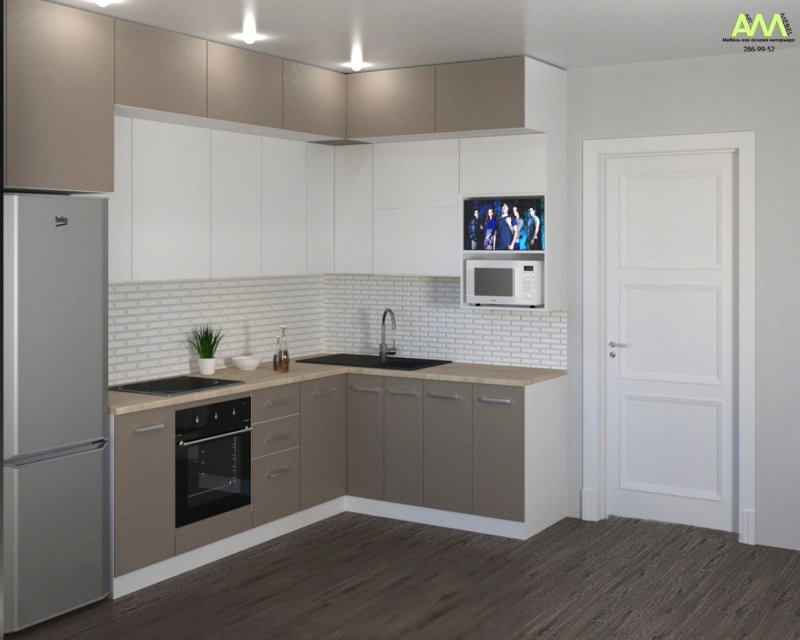 Kitchen in the modern style angular