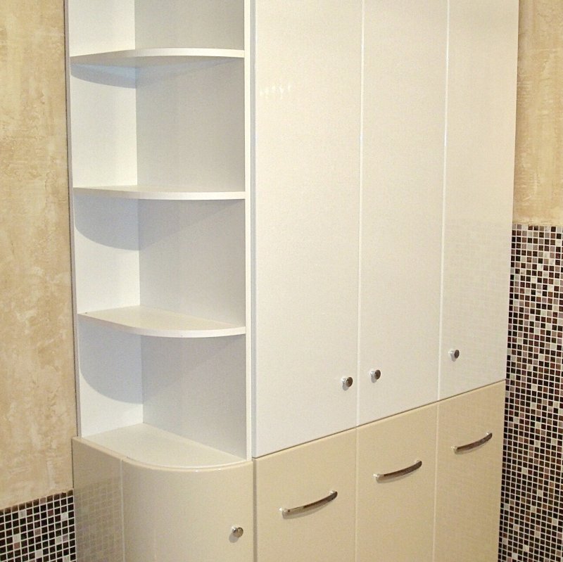 Cabinet in the bathroom