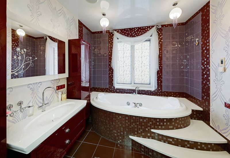 Bathroom design in a private house