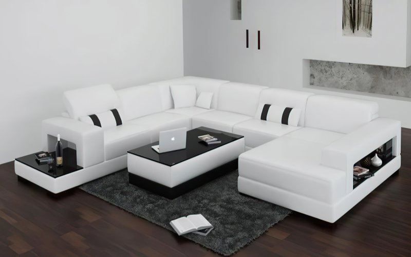 White sofa