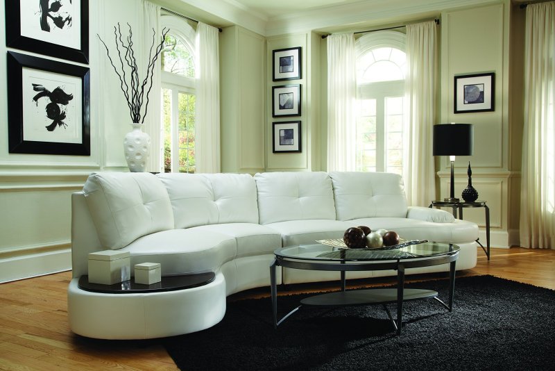 White sofa in the interior