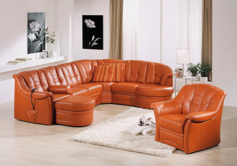 Leather sofa