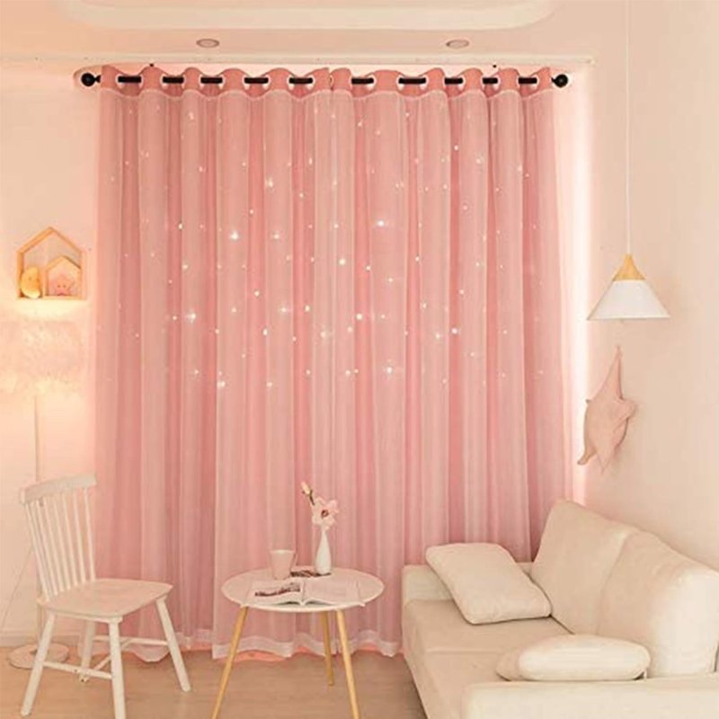 Pink curtain