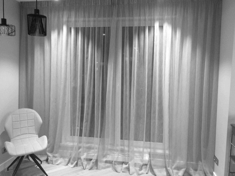 Tulle curtains