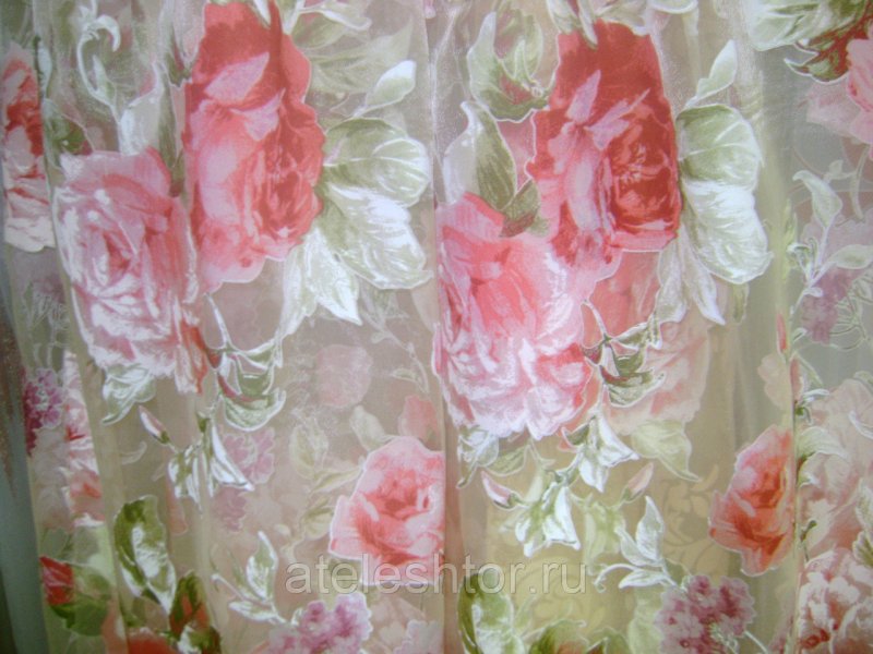 Organza Devore Margo Rose