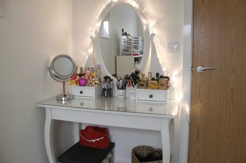 Toilet table in the interior