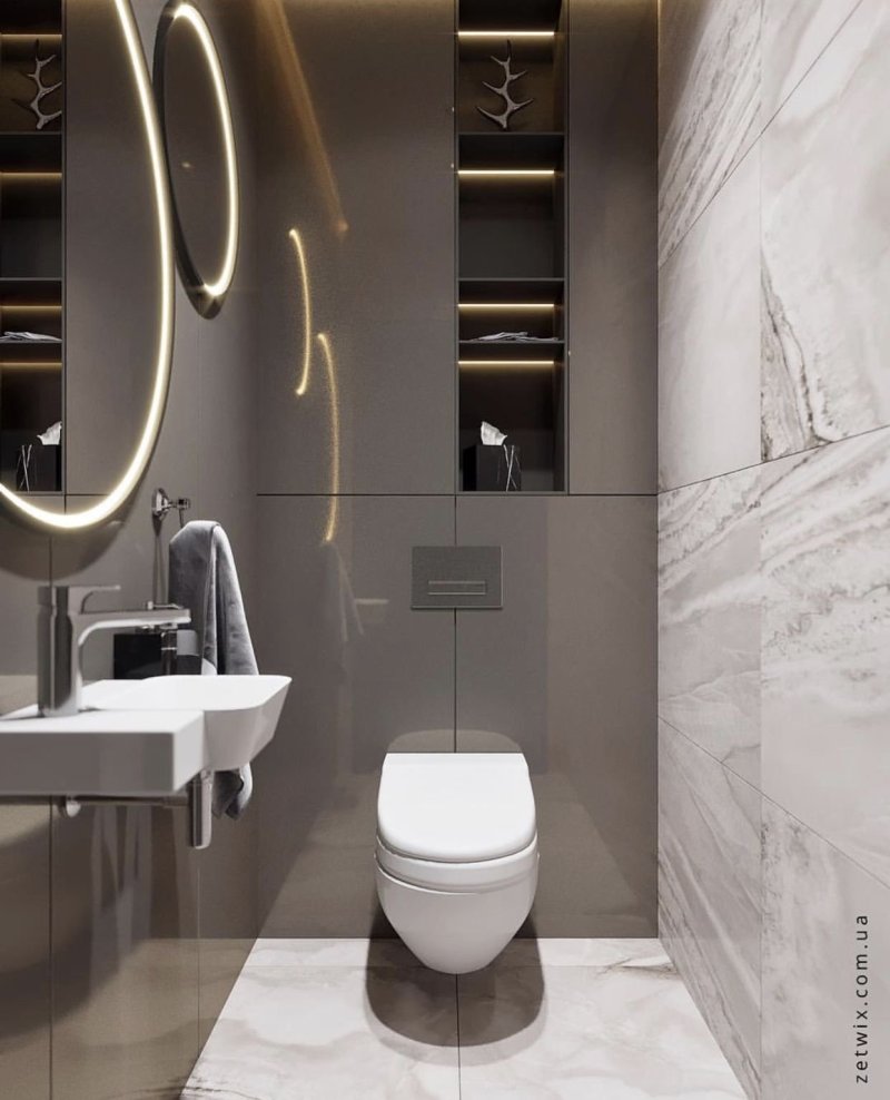 Toilet in modern style