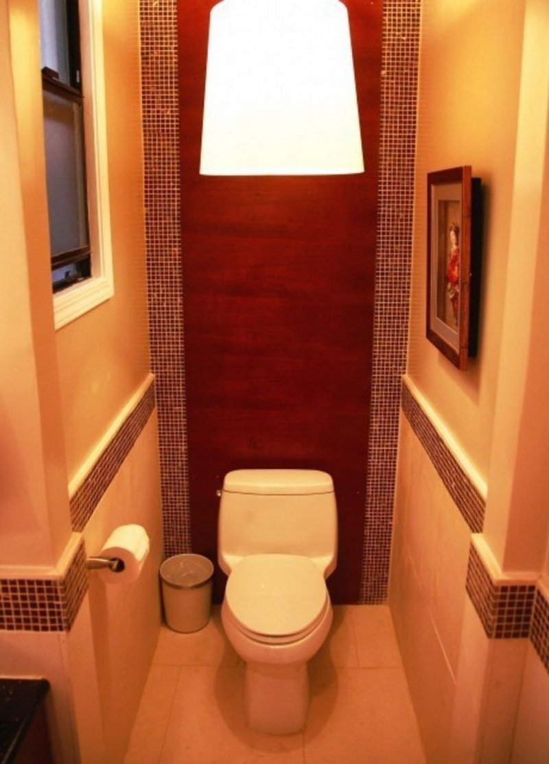 The interior of the toilet