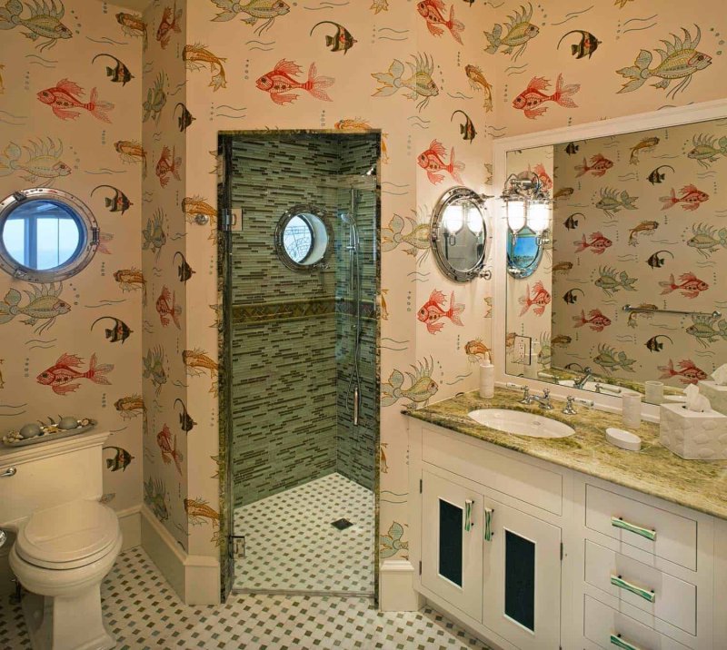 Sea -style bathroom