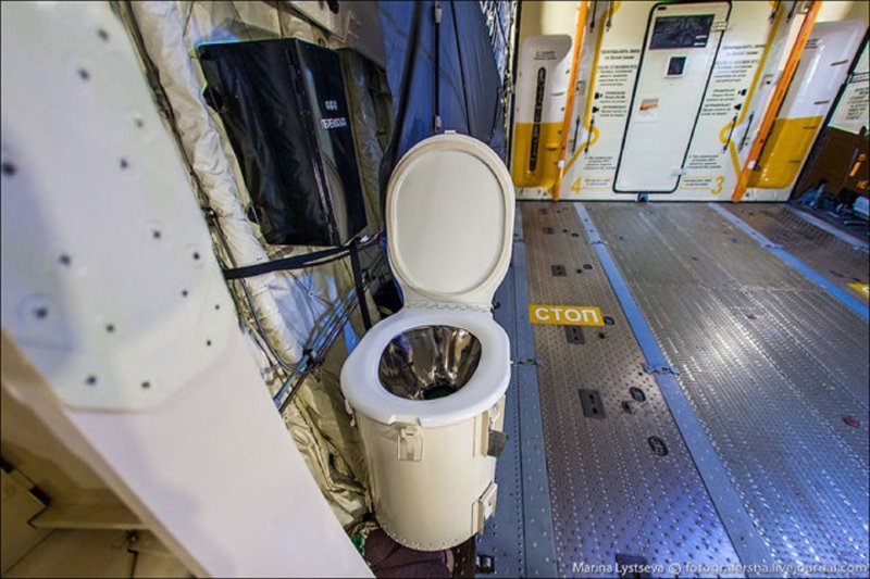 Toilet in space