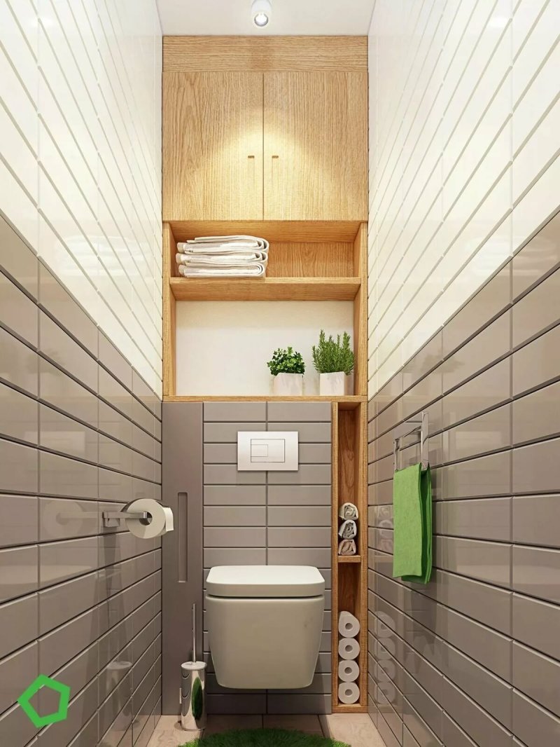 Small toilet interior