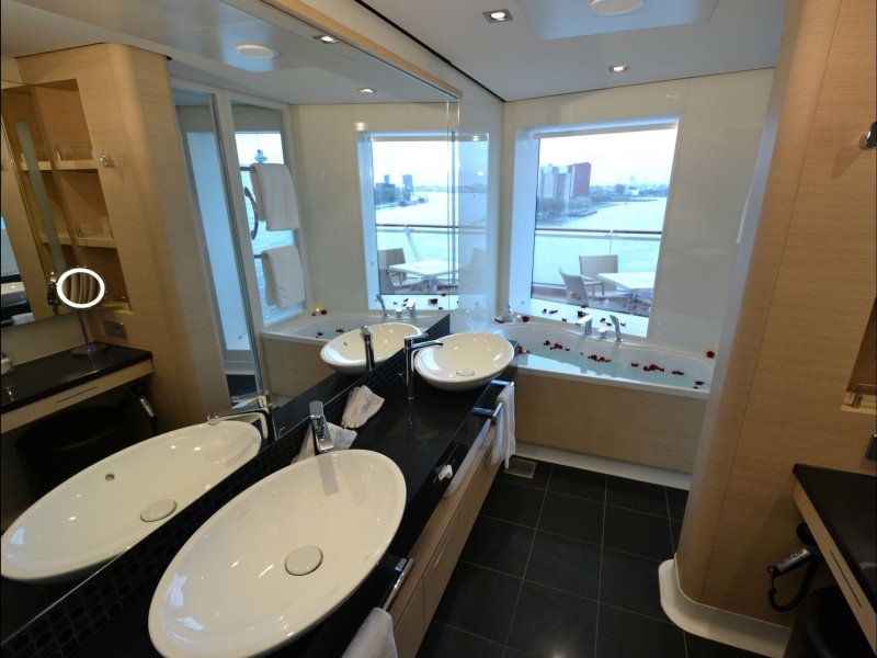 The interior of the bathroom