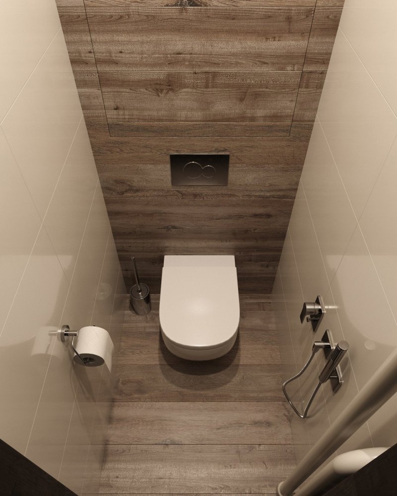 The interior of the toilet