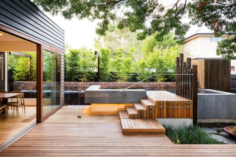 Terrace in modern style