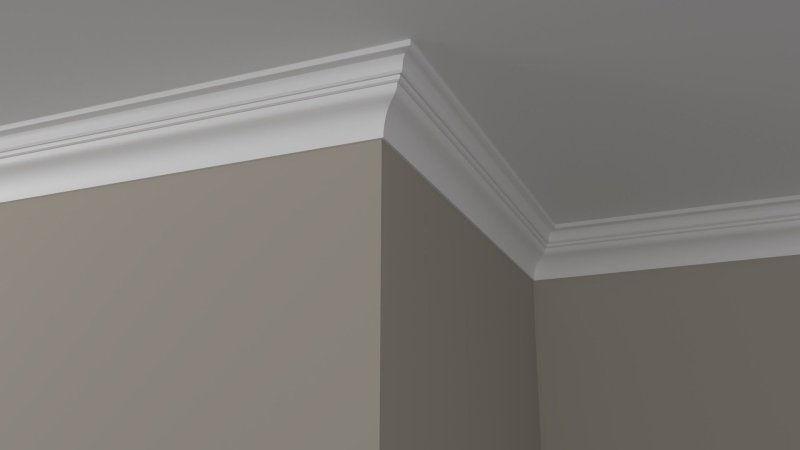 Ceiling skirting boat from polyurethane