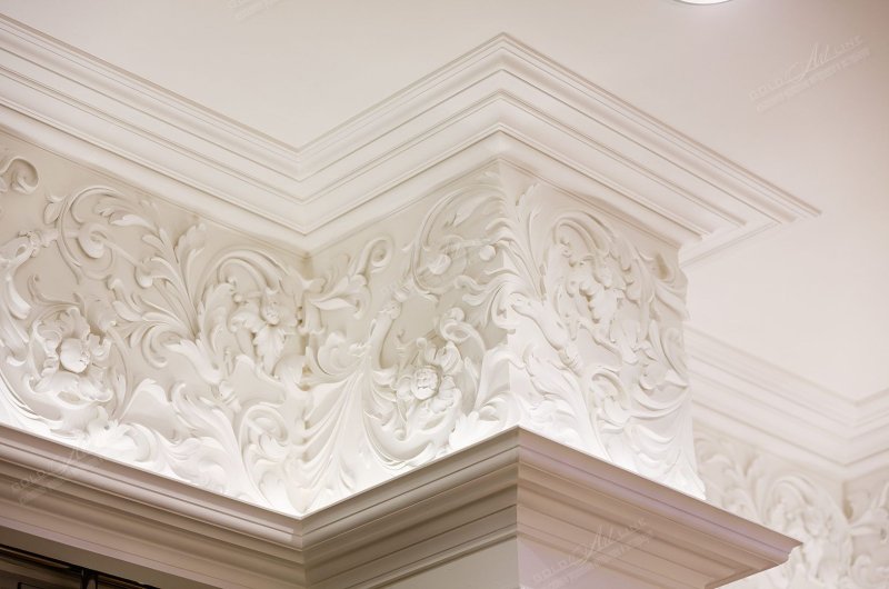 Descartes gypsum stucco molding