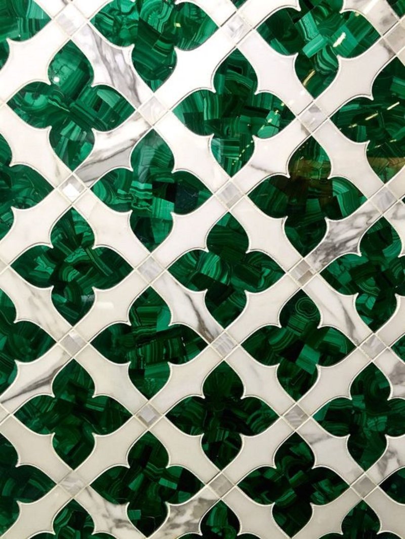 Tiles malachite emerald