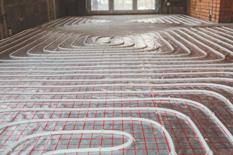 Installation of a warm floor