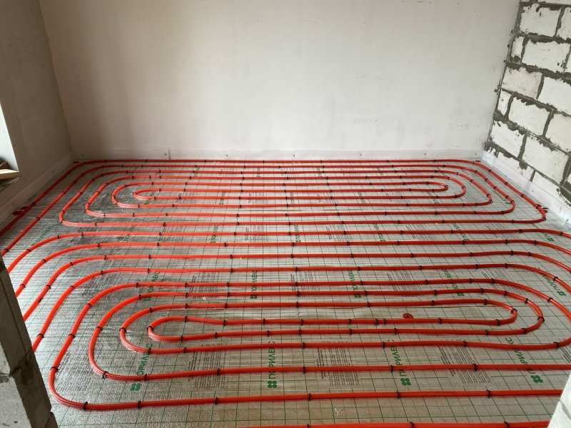 Installation of a warm floor