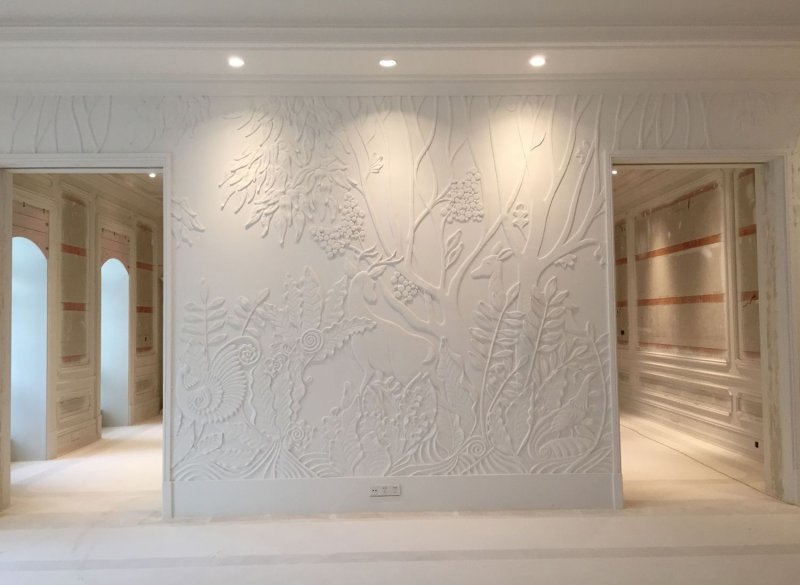 Gypsum stucco