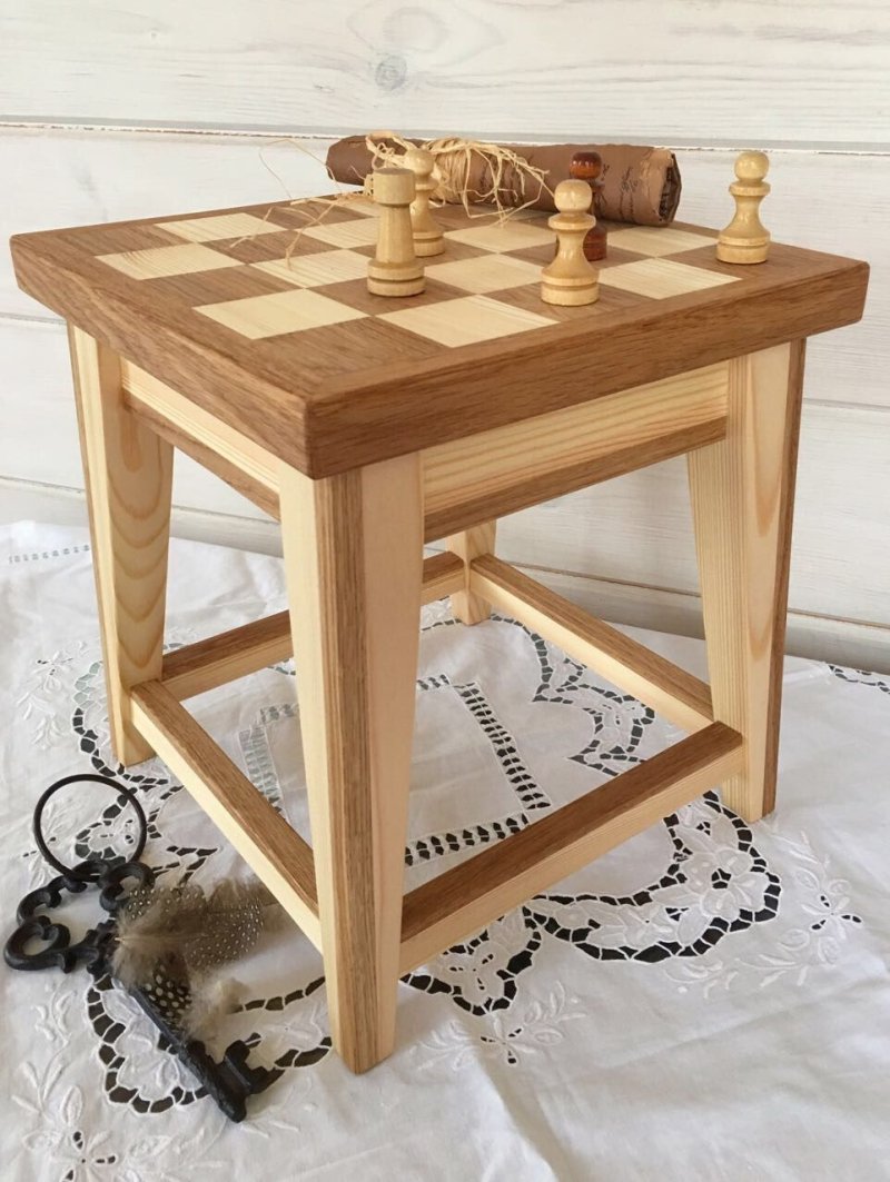 The chess table is classic