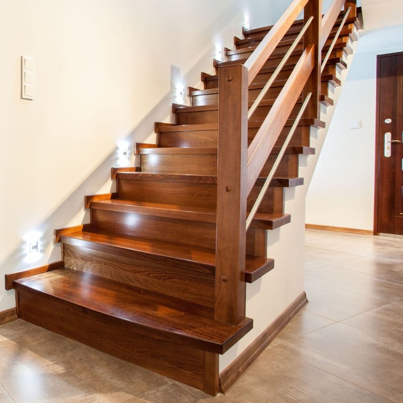 Wooden staircase