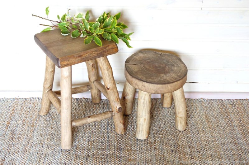 Wooden stool