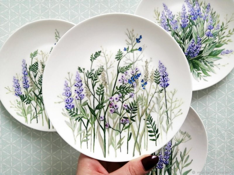 Lavender plates