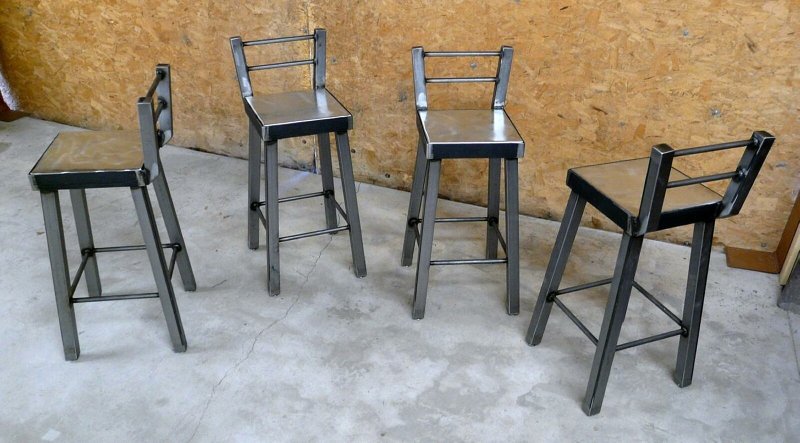 Bar chairs in the style of loft