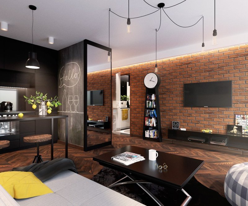 Loft style studio design