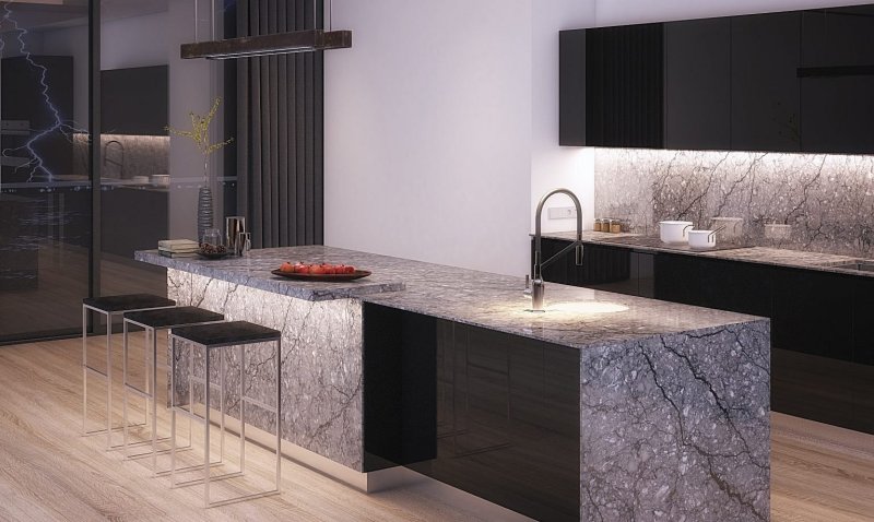 Marble kitchen