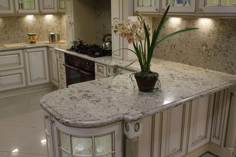 The countertop marble imperial